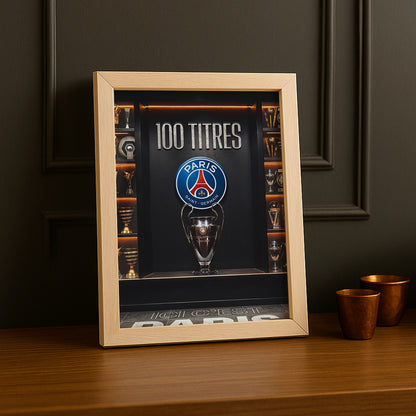 Cadre photo 100 Titres Paris Saint-Germain Ligue des champions