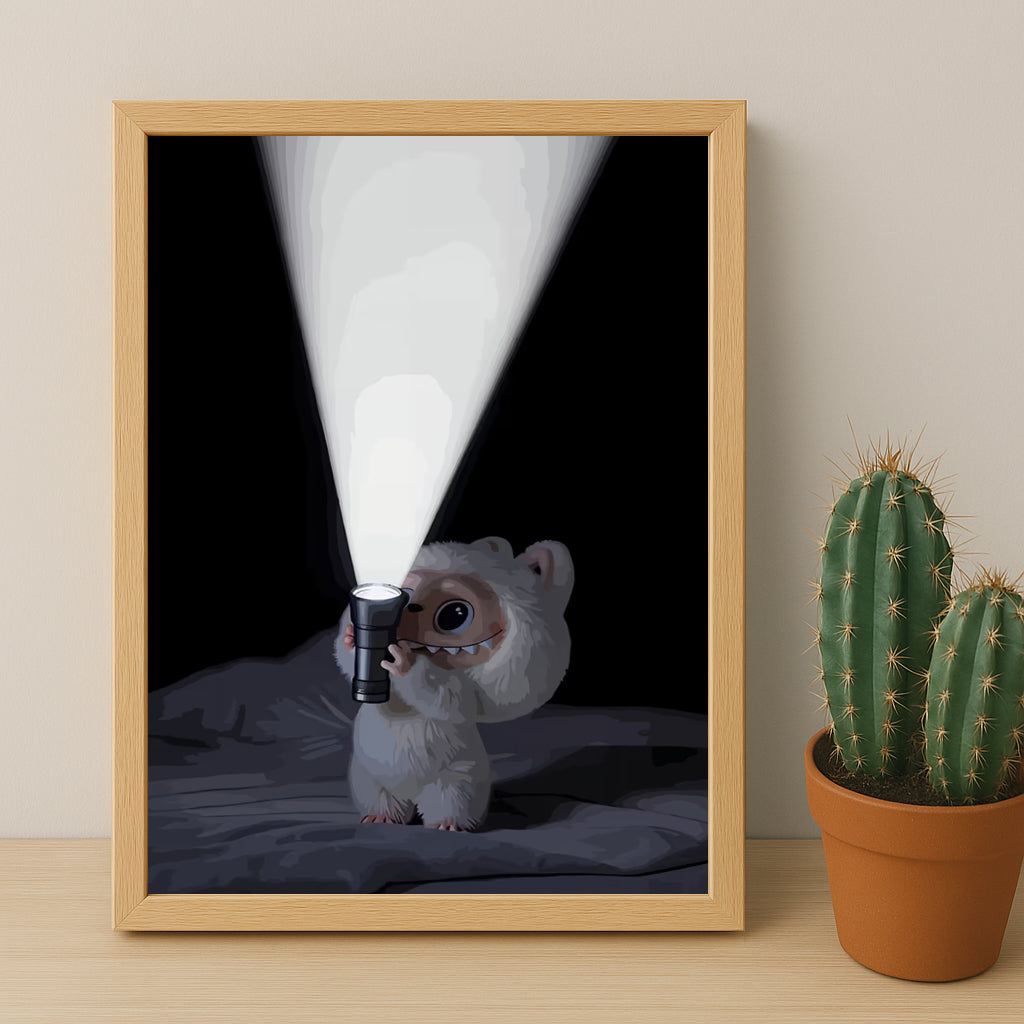 Poster Labubu - Lampe Torche