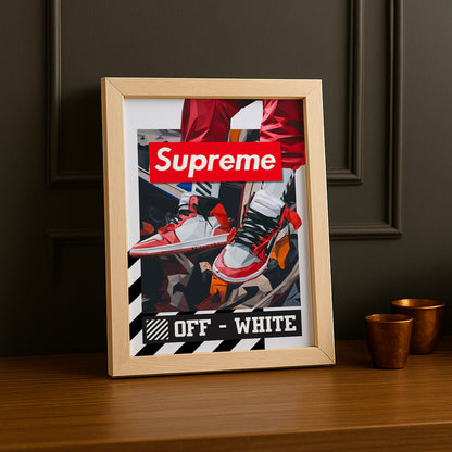 Cadre photo Off-White x Supreme