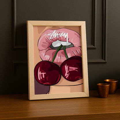 Cadre photo Stussy - Cherry Lips