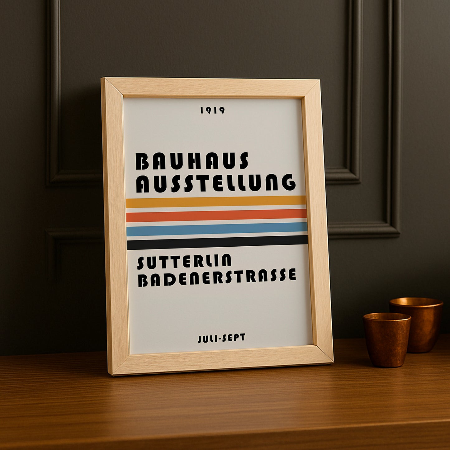 Cadre photo Bauhaus Ausstellung Sutterlia Badenerstrasse
