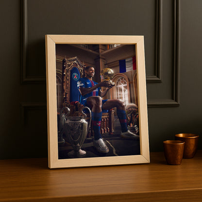 Poster Ousmane Dembélé Ballon d'Or 2025 Paris Saint-Germain