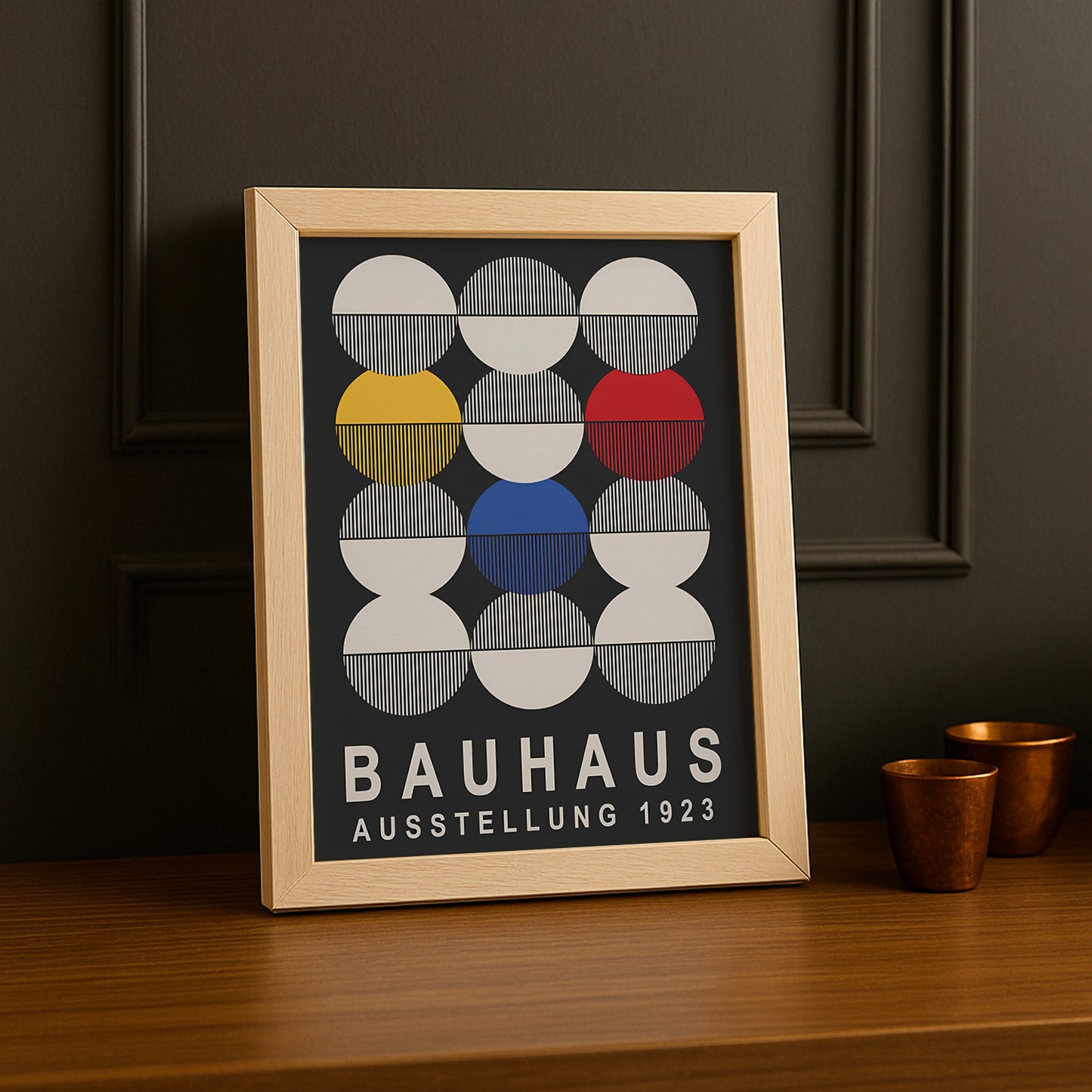 Cadre photo Bauhaus 1923 noir