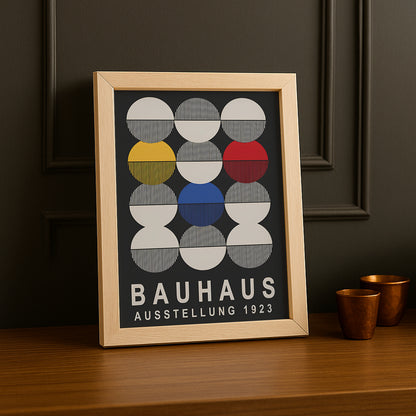 Cadre photo Bauhaus 1923 noir