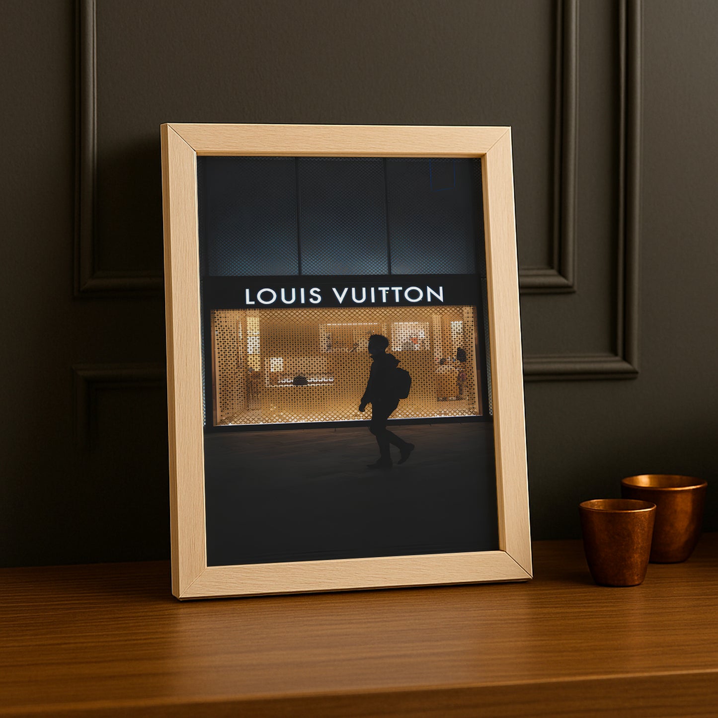 Cadre photo Louis Vuitton by night