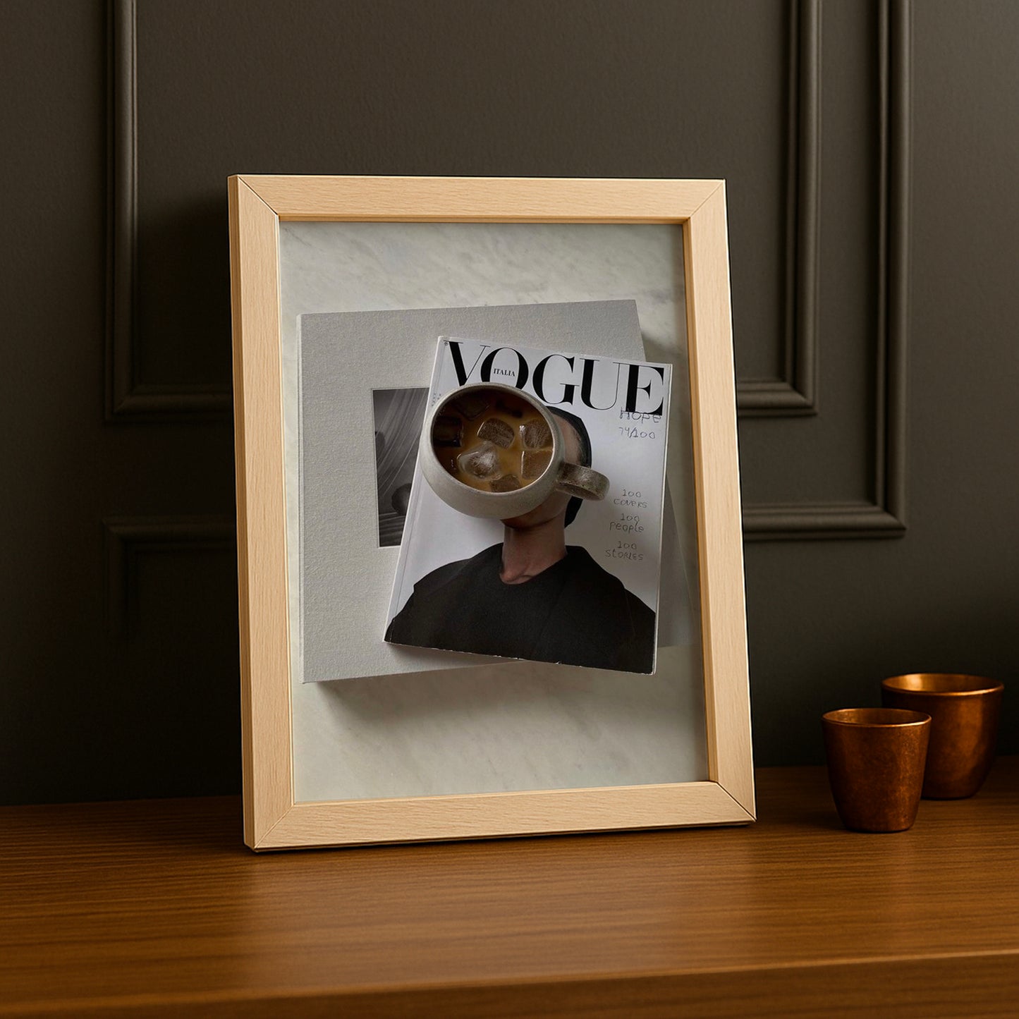 Cadre photo Vogue - Coffee