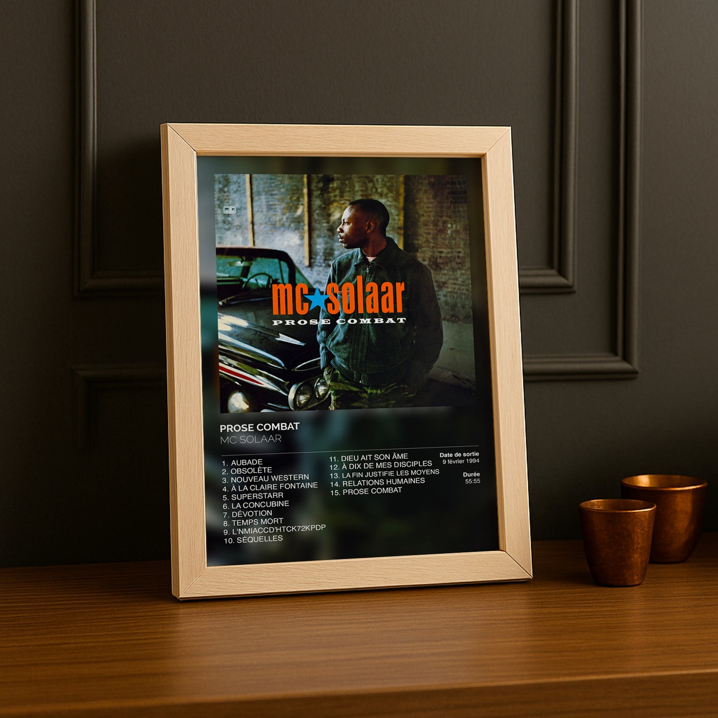 Cadre photo Prose combat McSolaar