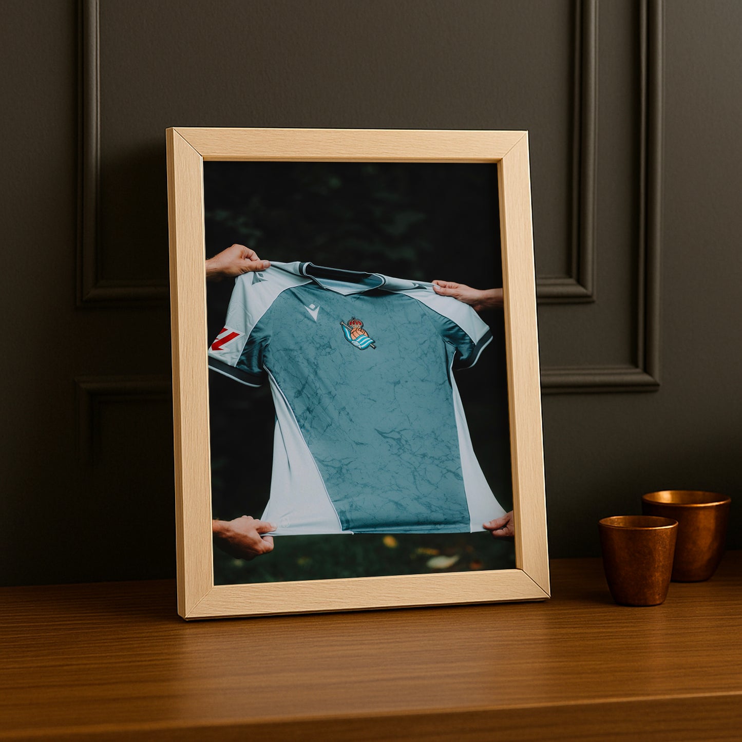 Cadre photo - Maillot Real Sociedad 25-26