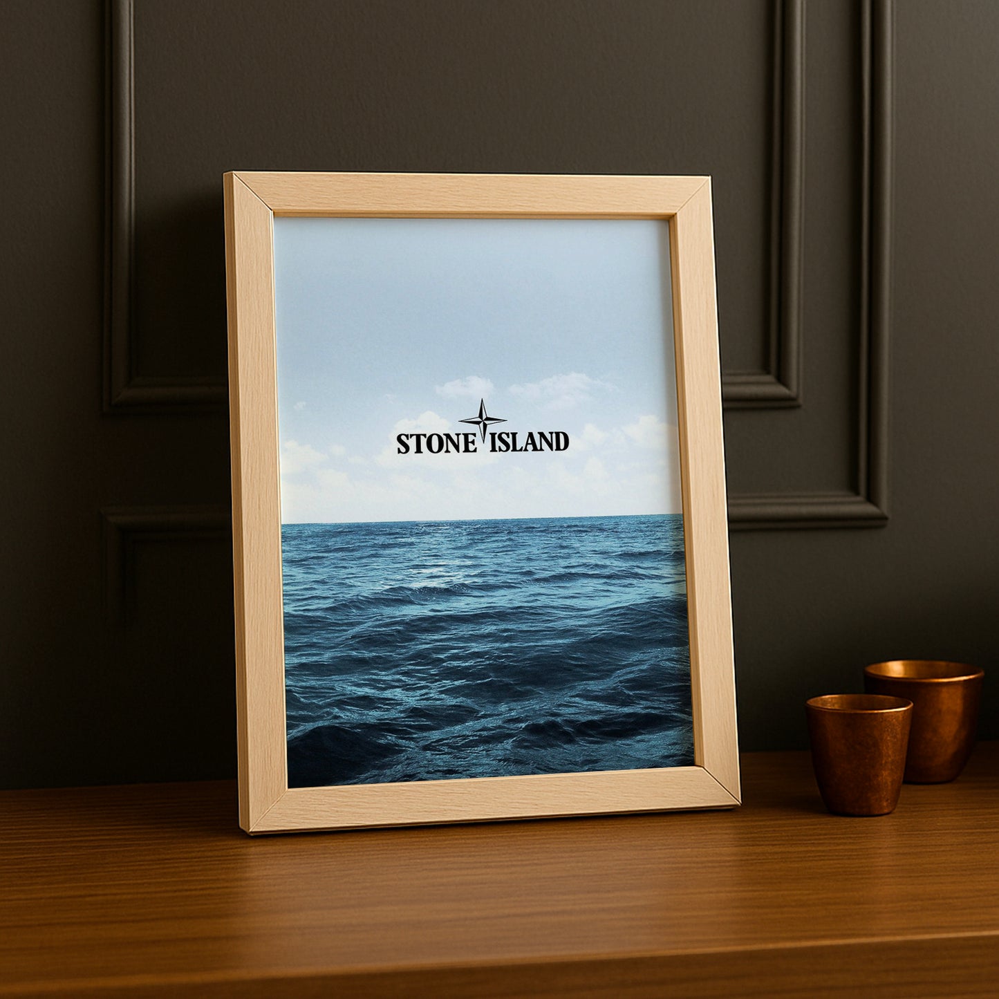 Cadre photo Stone Island vagues