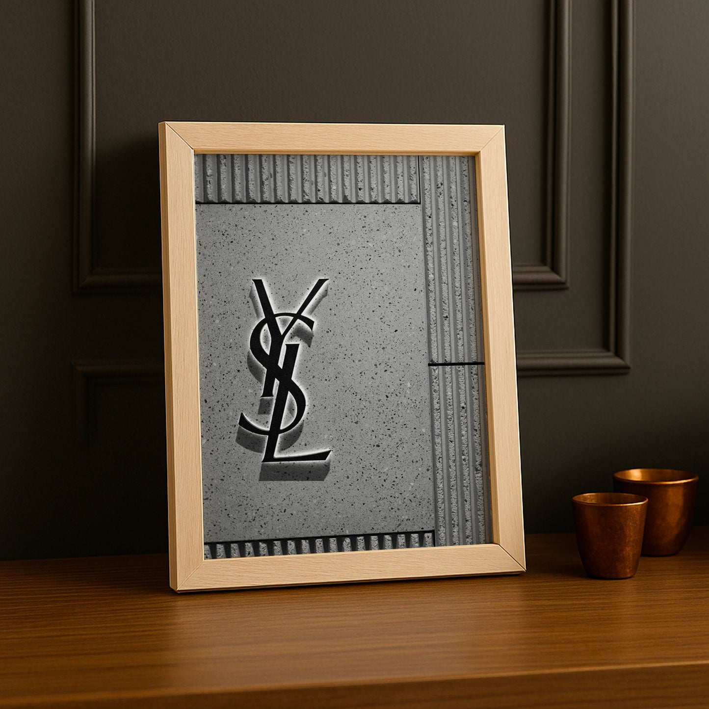 Cadre photo Yves Saint Laurent - Devanture grise