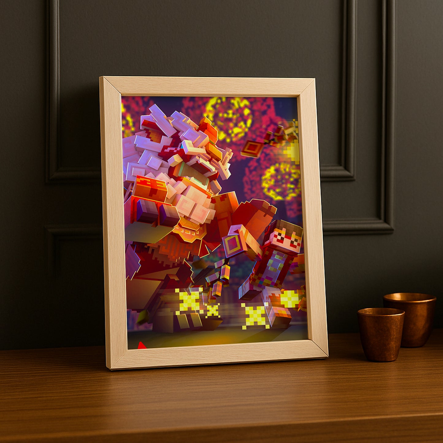 Cadre photo Minecraft - Nouvel an Lunaire