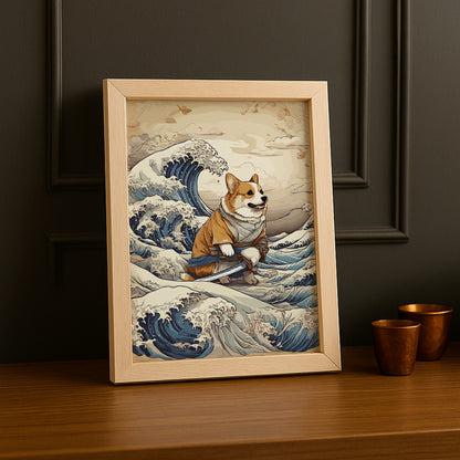 Cadre Photo Chien - Vague