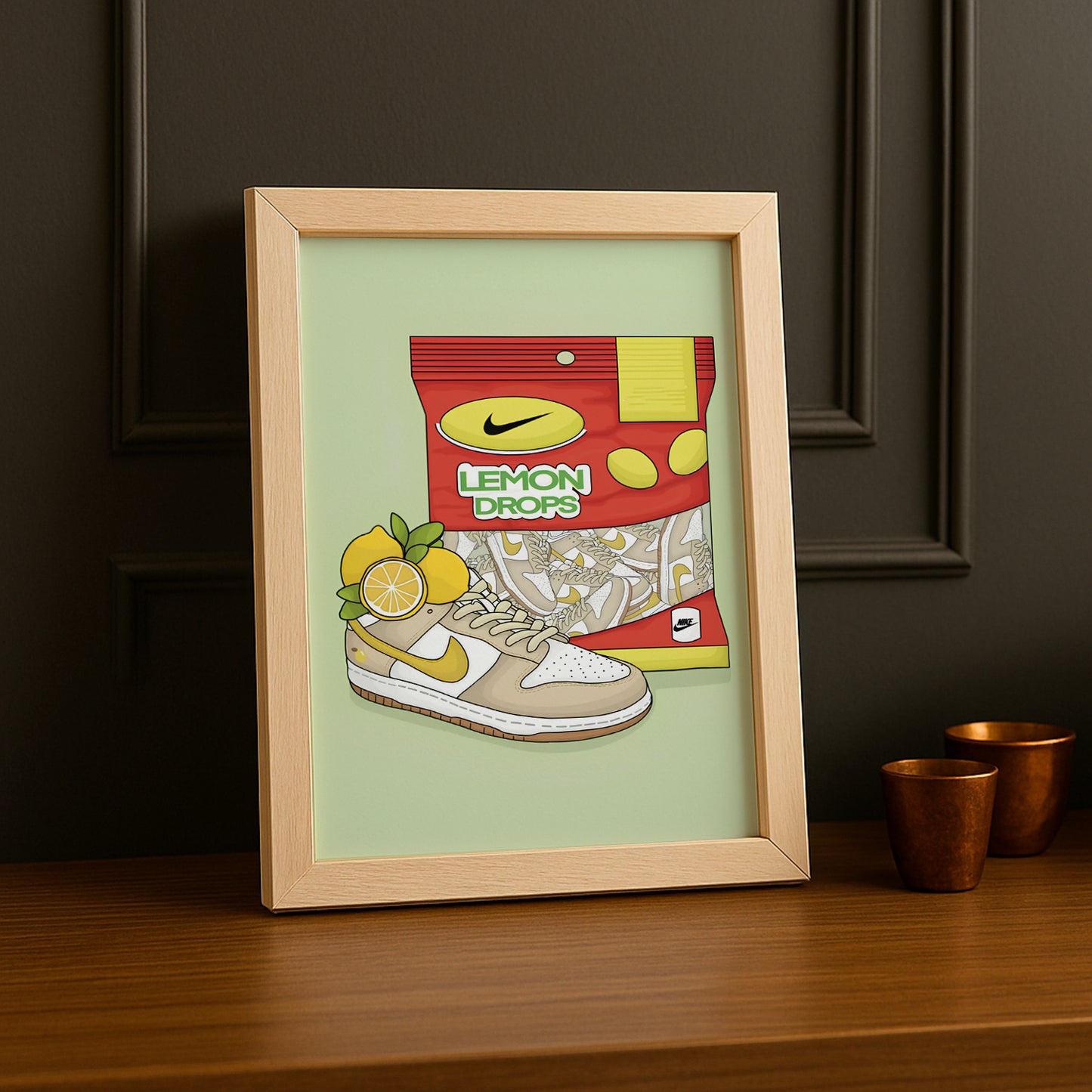 Poster Nike Dunk Low Lemon