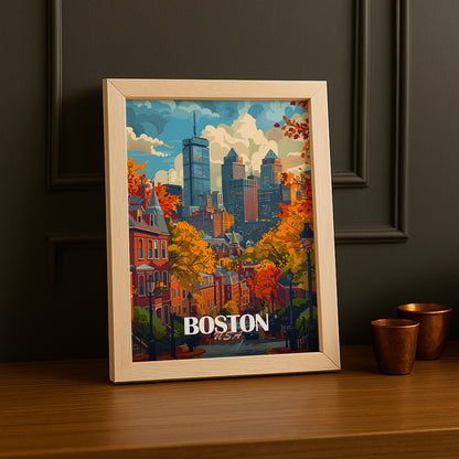 Cadre photo Boston USA