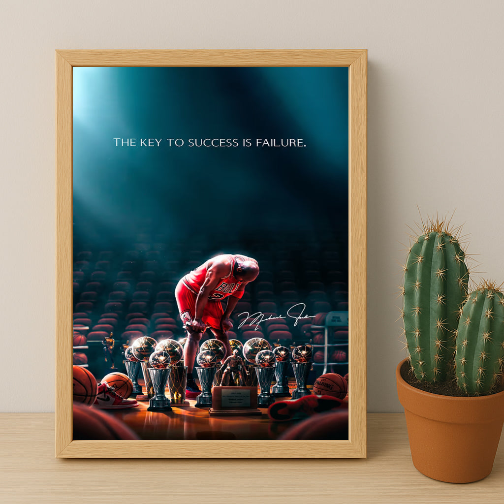 Cadre photo Motivation - Michael Jordan Citation
