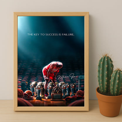 Cadre photo Motivation - Michael Jordan Citation