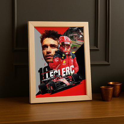 Cadre photo Charles Leclerc Formule 1