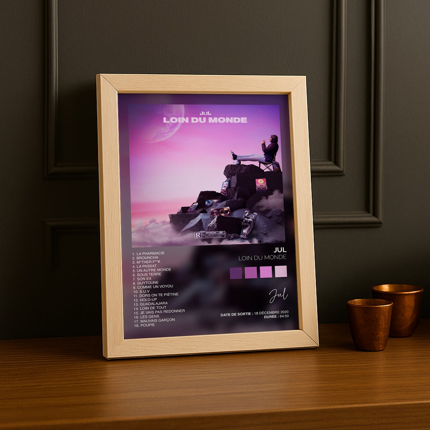 Poster Jul - Album Loin du monde