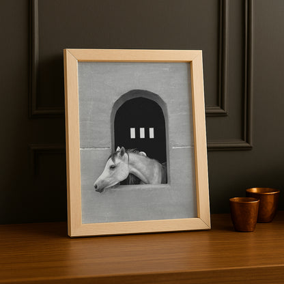 Cadre photo Équitation - White Horse