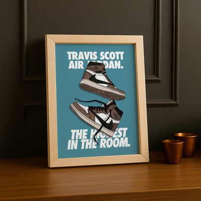 Cadre photo Air Jordan Travis Scott The Highest in the room