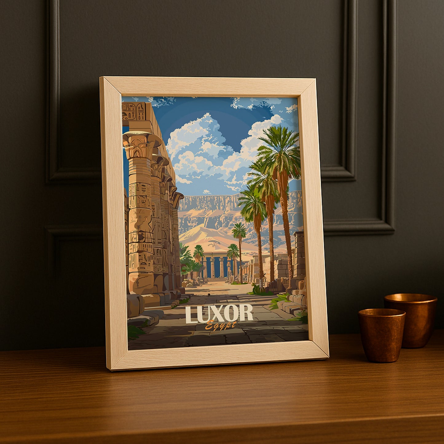 Cadre photo Luxor Egypt