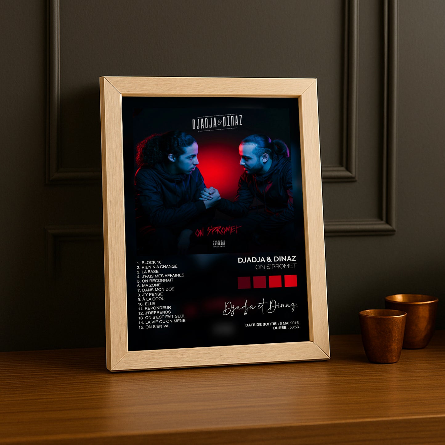 Cadre photo Album Musicaux - On S'Promet de Djadja & Dinaz