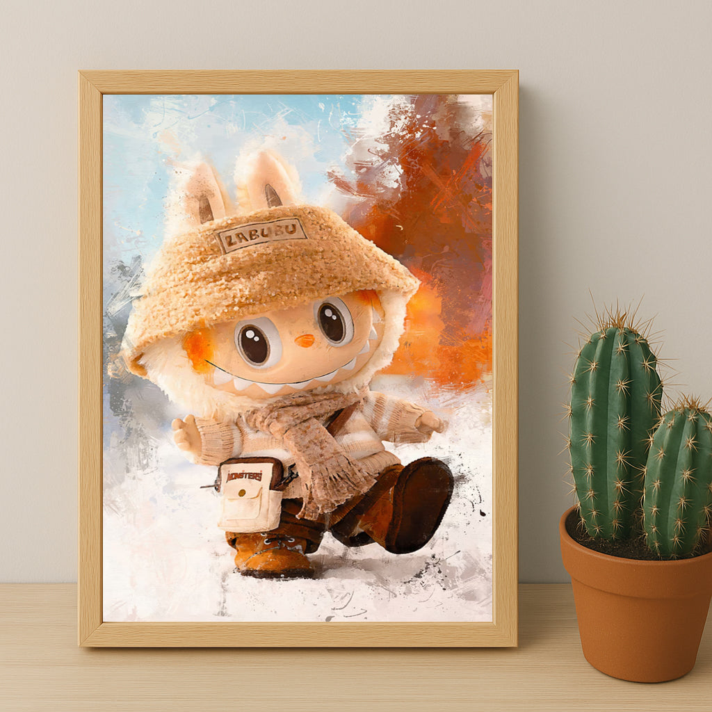 Poster Labubu - Beige