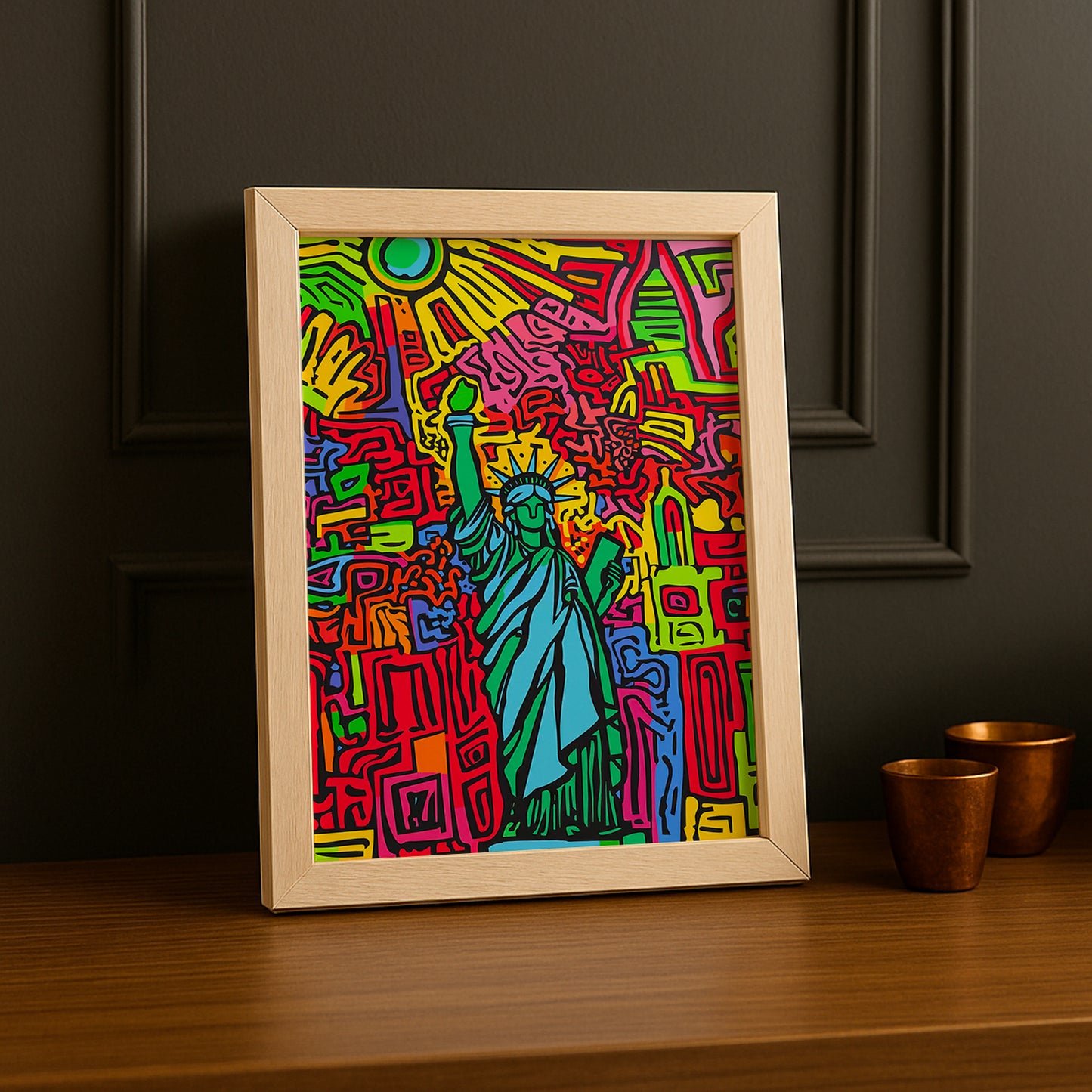 Cadre photo Keith Haring Liberty