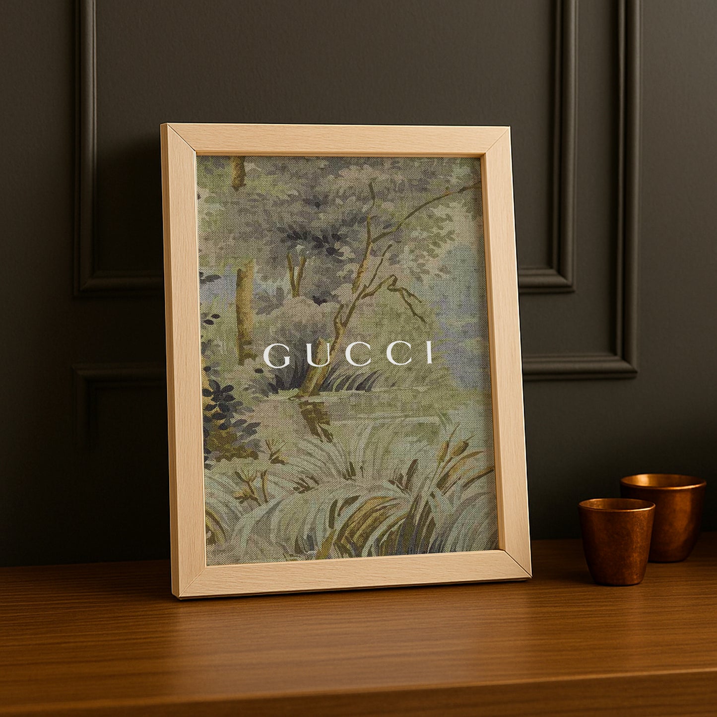 Cadre Photo Gucci - Tapisserie jaune