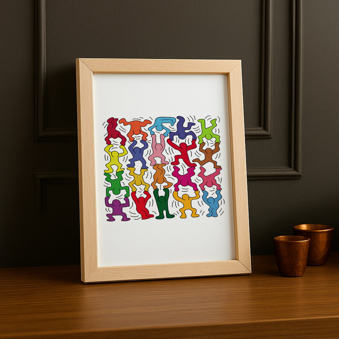 Cadre photo Keith Haring