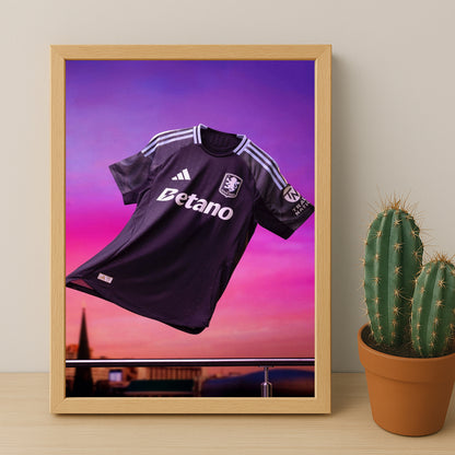 Cadre photo - Maillot Aston Villa Extérieur 25-26