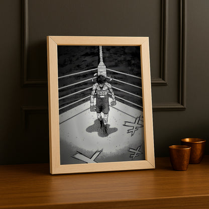 Cadre Photo Hajime no Ippo - Makunouchi Ippo Noir et Blanc
