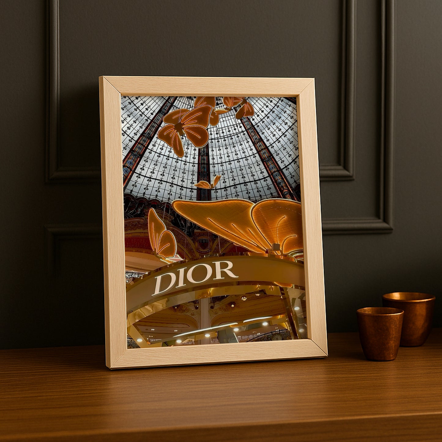 Cadre photo Christian Dior - Devanture Gold