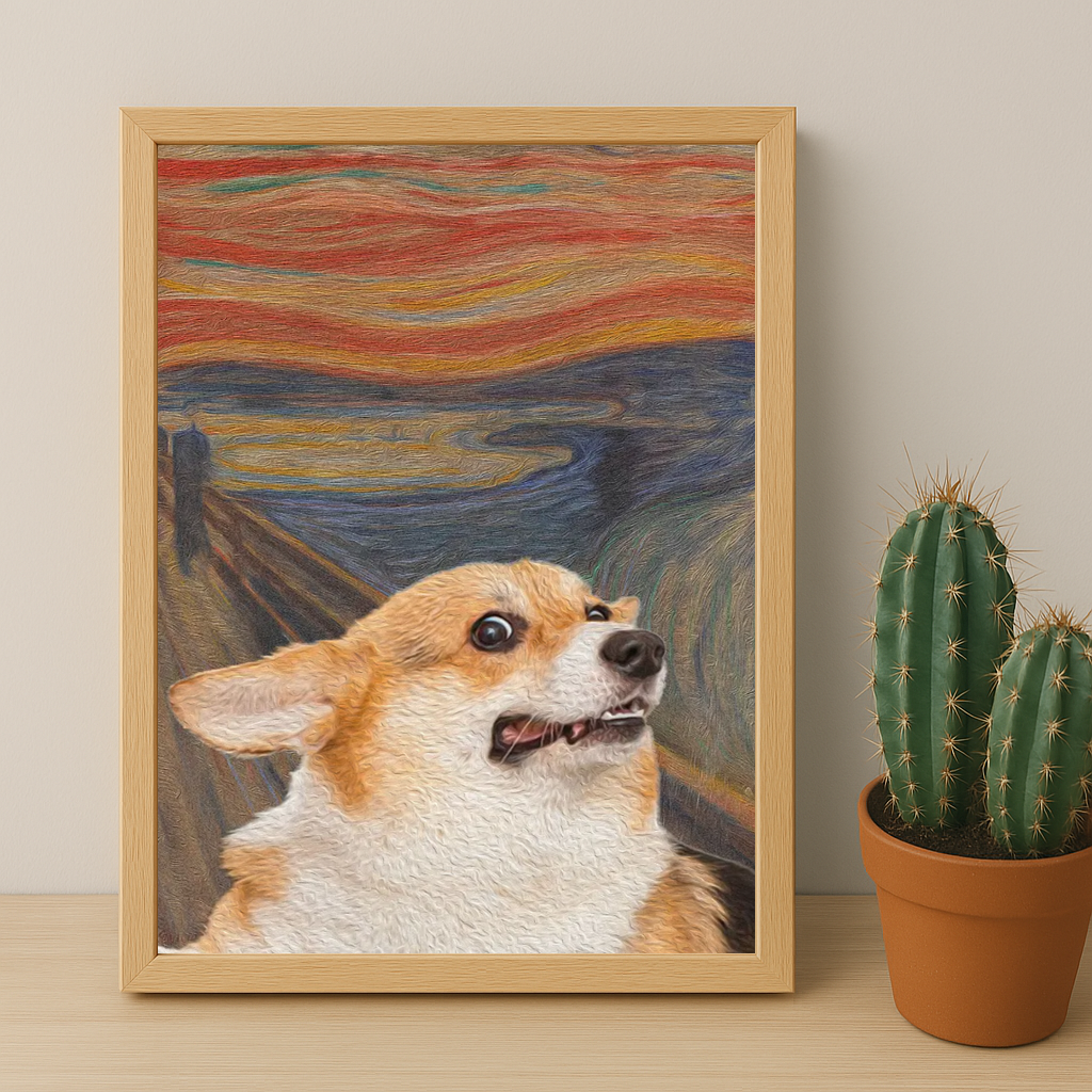 Peinture chien - Poster