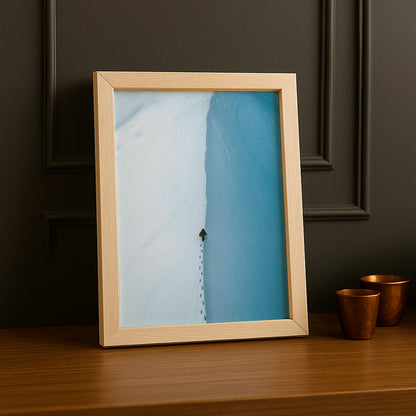 Cadre Photo Naturel - Empreinte dans la neige