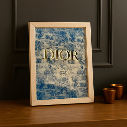 Cadre photo Dior Logo Gold