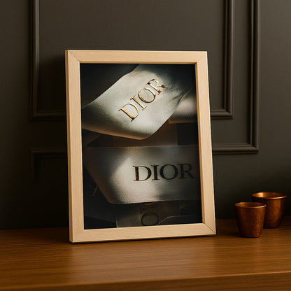 Cadre photo Dior Ruban dorée