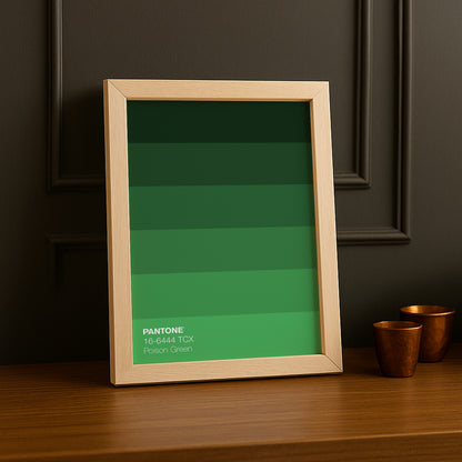 Cadre Photo Pantone Dégradé - Poison Green