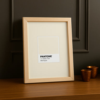Cadre Photo Pantone Étiquette - Meringue