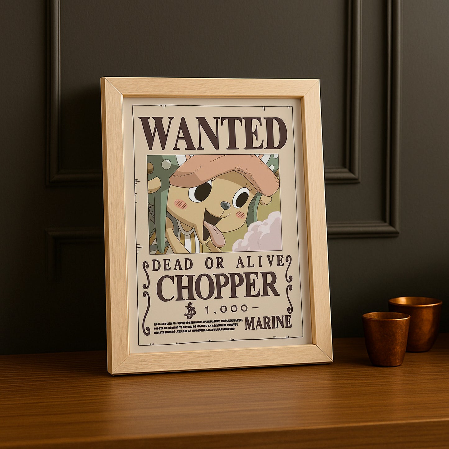 Cadre photo One Piece - Wanted Chopper