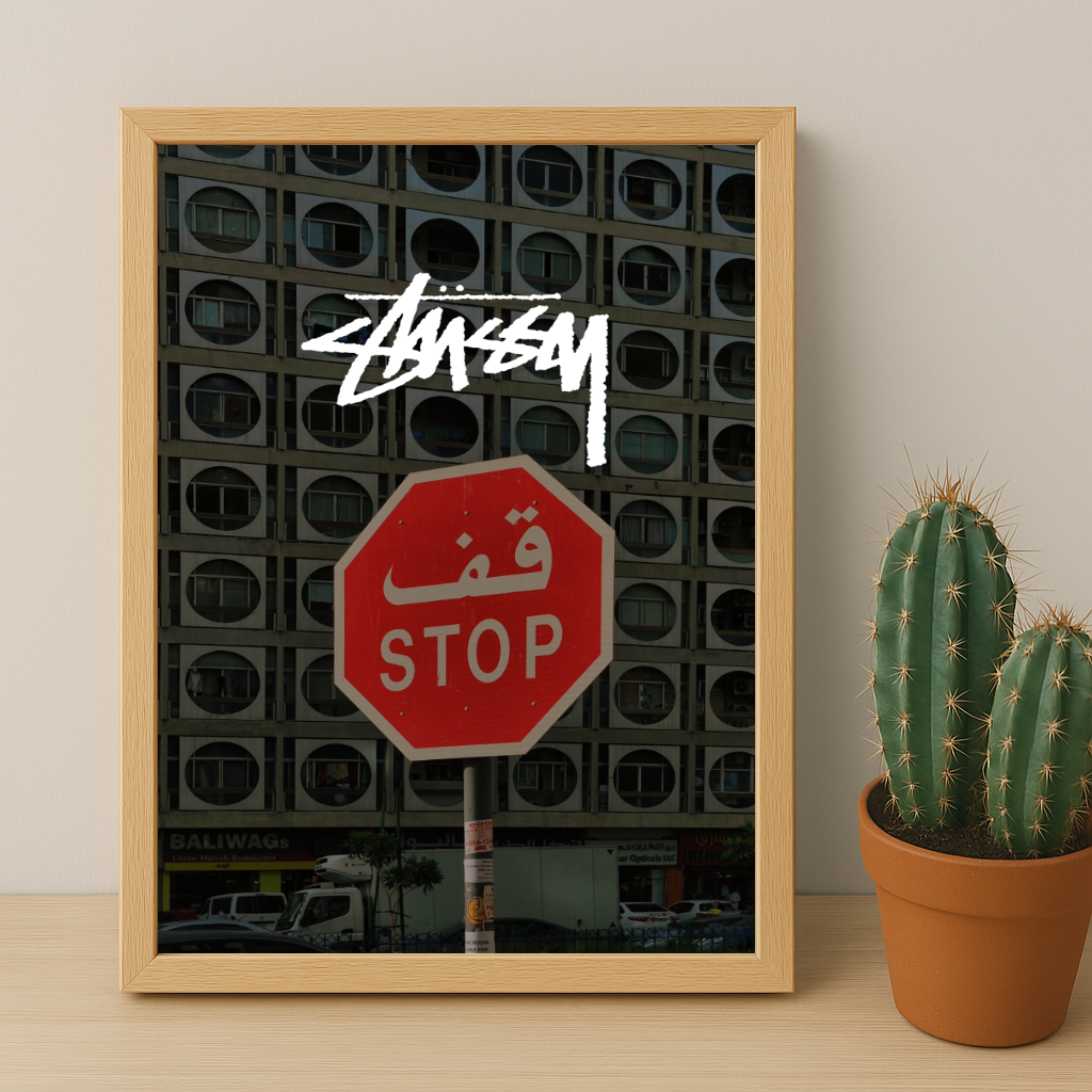 Cadre photo Stüssy - Panneau Stop