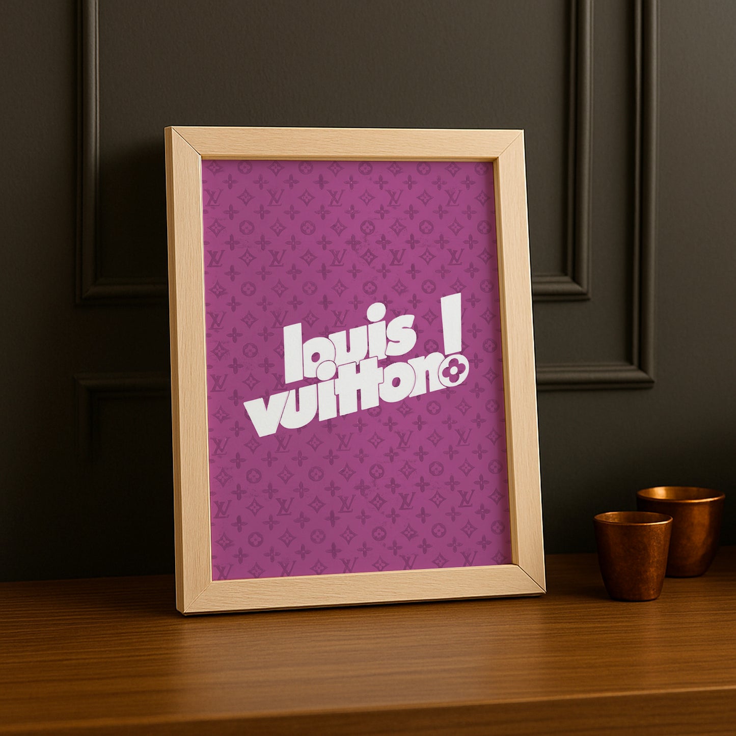Cadre photo Louis Vuitton Pink