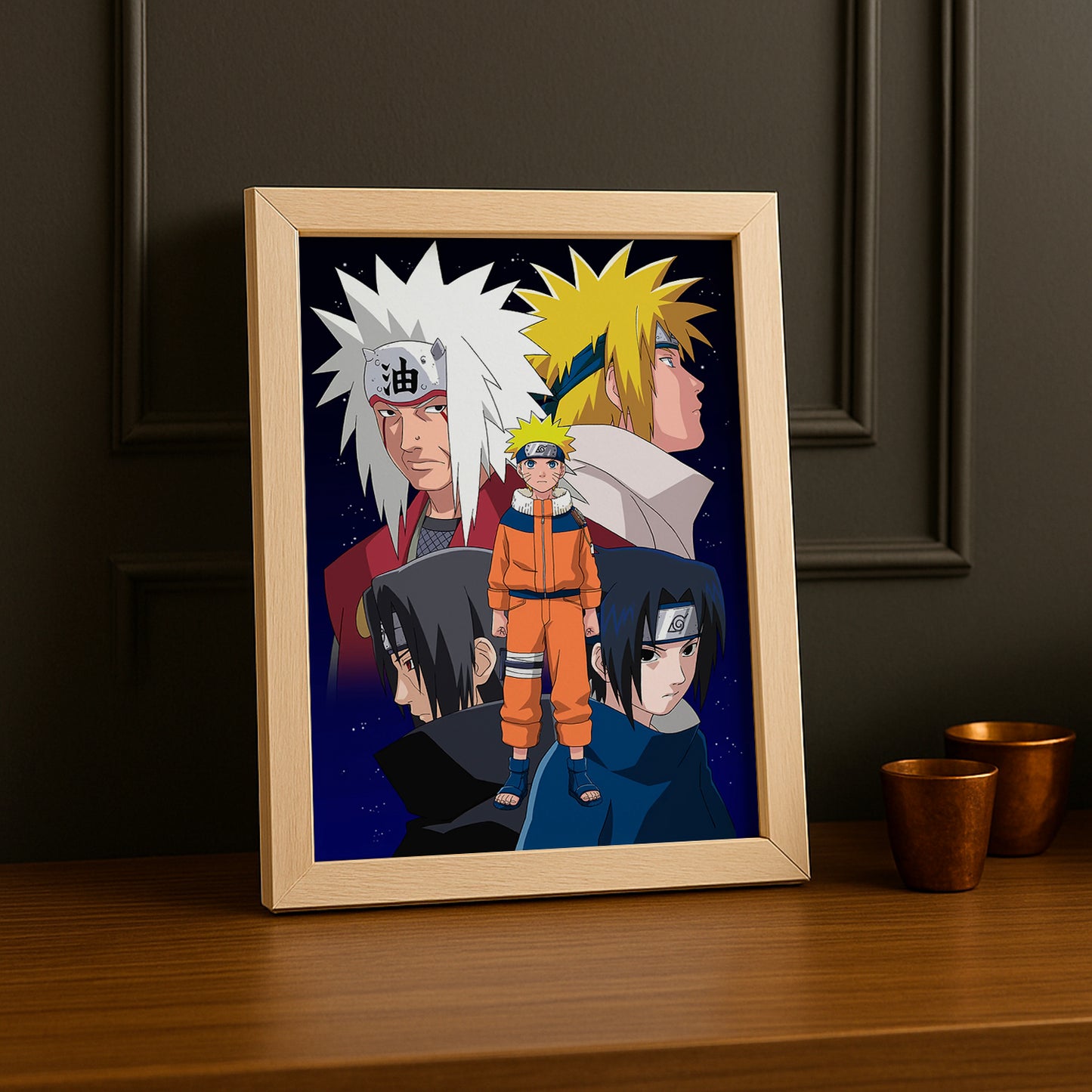 Cadre Photo Naruto - Uchihas Jiraiya