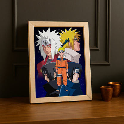 Cadre Photo Naruto - Uchihas Jiraiya