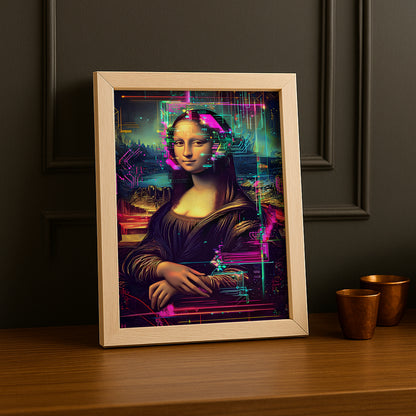 Cadre photo Mona Lisa La Joconde matrix