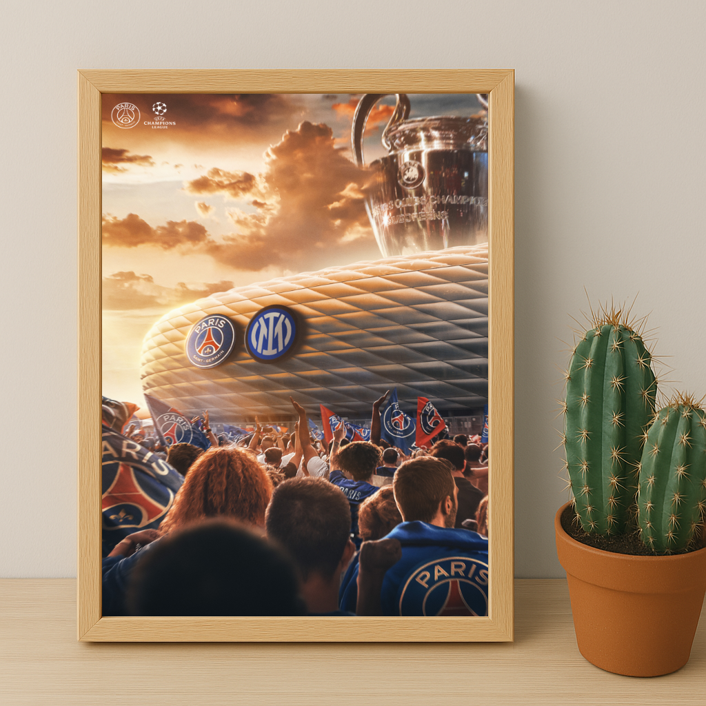 Cadre photo Paris Saint-Germain vs Inter Milan