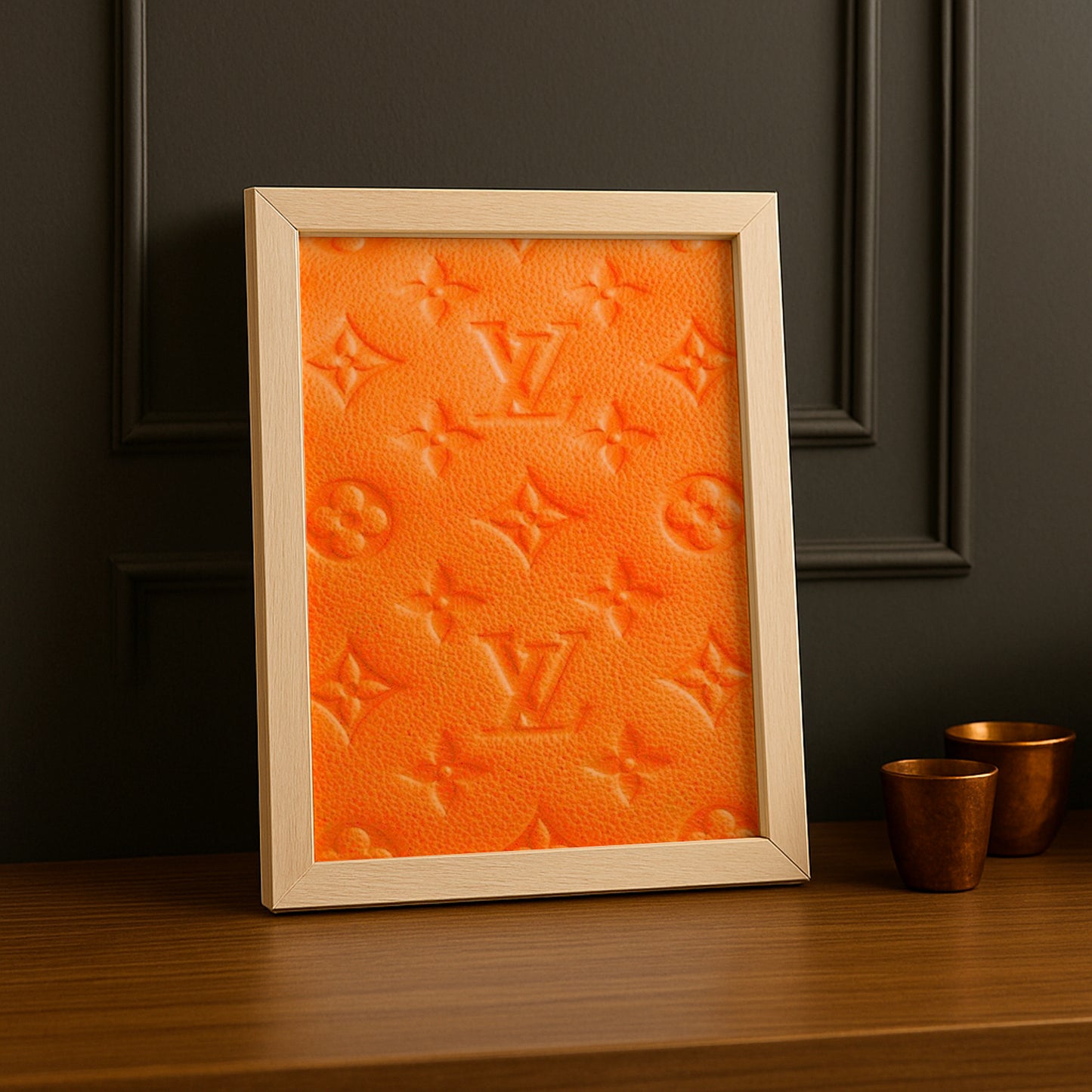 Cadre photo Louis Vuitton orange