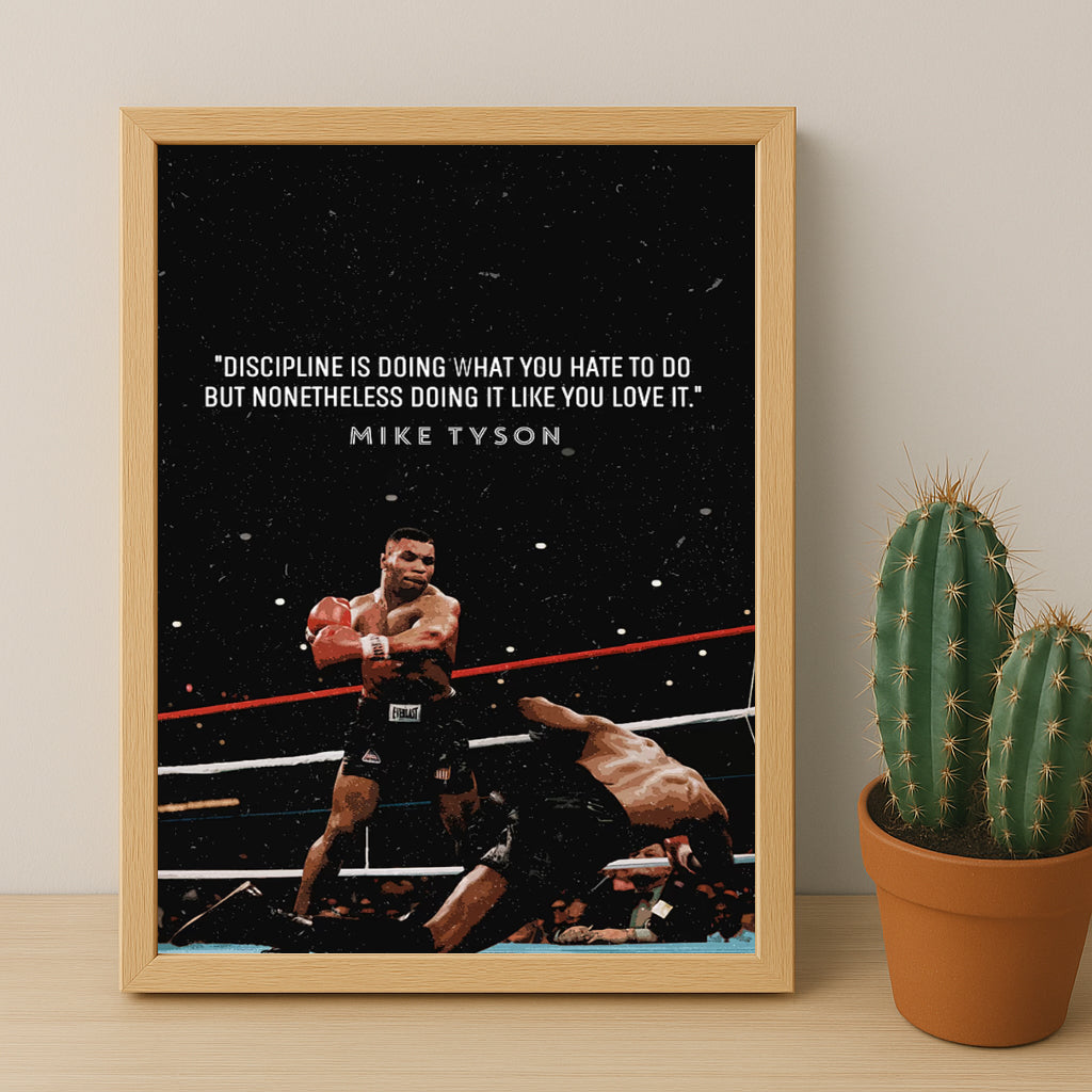 Cadre photo Motivation - Mike Tyson Citation