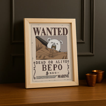 Cadre photo One Piece - Wanted Bepo