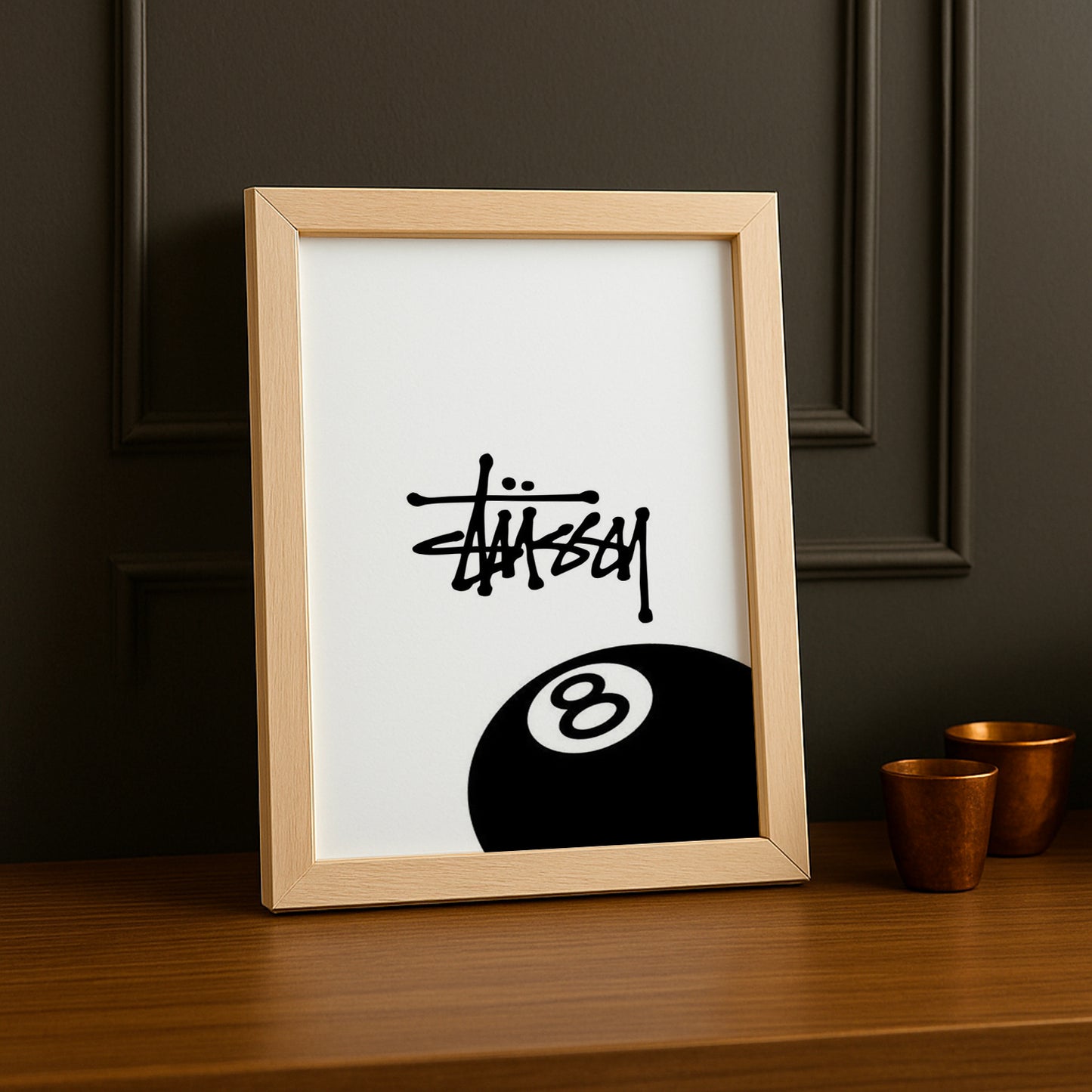 Cadre photo Stüssy 8 blanc